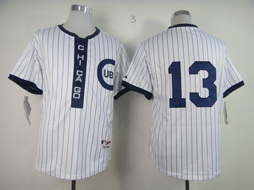 Cubs #13 Starlin Castro White 1909 Turn Back The Clock Stitched Jersey