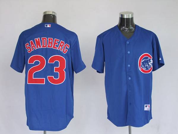 Cubs #23 Ryne Sandberg Stitched Blue Jersey