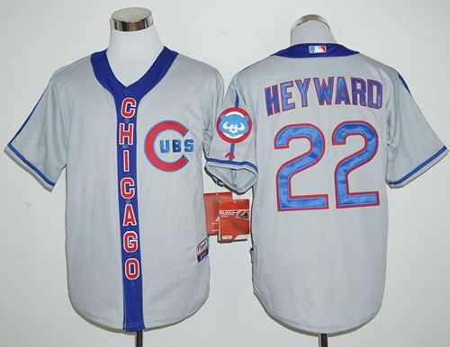 Cubs #22 Jason Heyward Grey Cooperstown Stitched Jersey