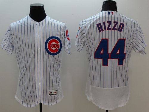 Cubs #44 Anthony Rizzo White Flexbase Authentic Collection Stitched Jersey