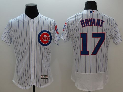 Cubs #17 Kris Bryant White Flexbase Authentic Collection Stitched Jersey