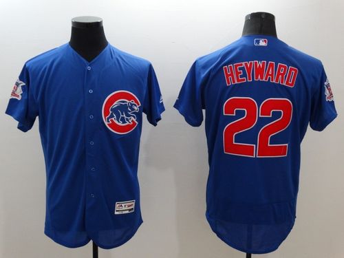 Cubs #22 Jason Heyward Blue Flexbase Authentic Collection Stitched Jersey