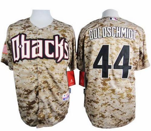 Diamondbacks #44 Paul Goldschmidt Camo Cool Base Stitched Jersey