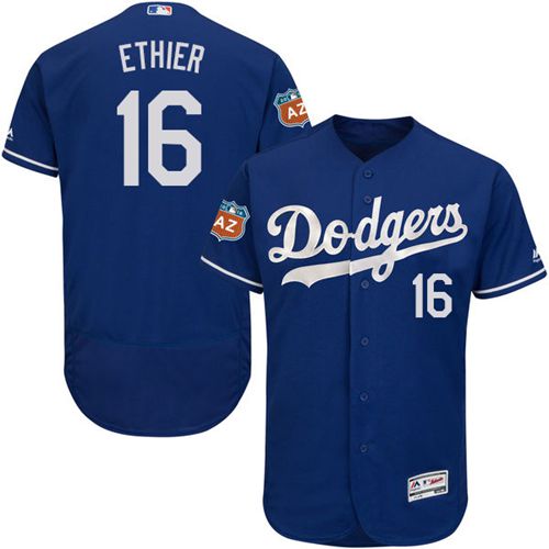 Dodgers #16 Andre Ethier Blue Flexbase Authentic Collection Stitched Jersey