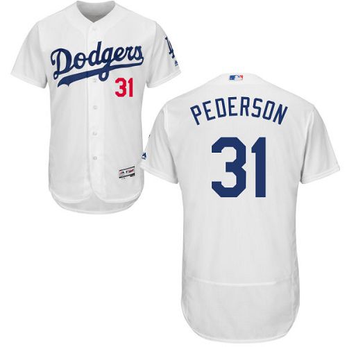Dodgers #31 Joc Pederson White Flexbase Authentic Collection Stitched Jersey
