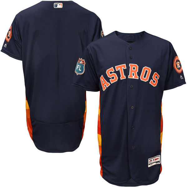 Houston Astros Majestic Alternate Navy 2016 Spring Training Flex Base Authentic Collection Team Stitched Jersey