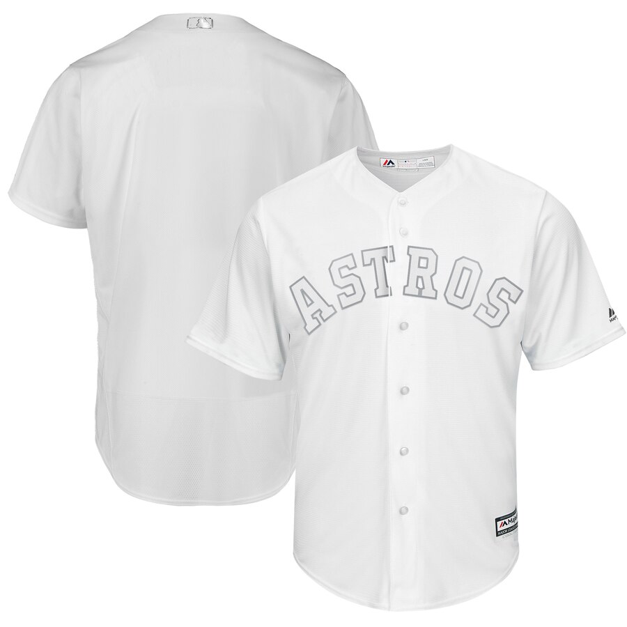 Houston Astros Majestic White 2019 Players' Weekend Replica Team Stitched Jersey
