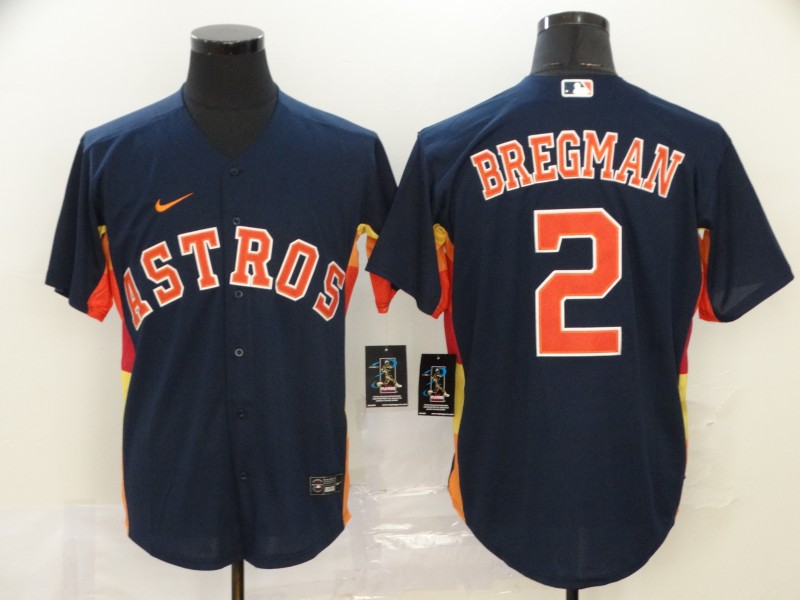 Houston Astros #2 Alex Bregman Navy Cool Base Stitched Jersey