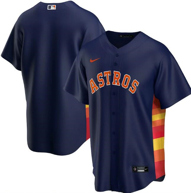 Houston Astros Navy Cool Base Stitched Jersey