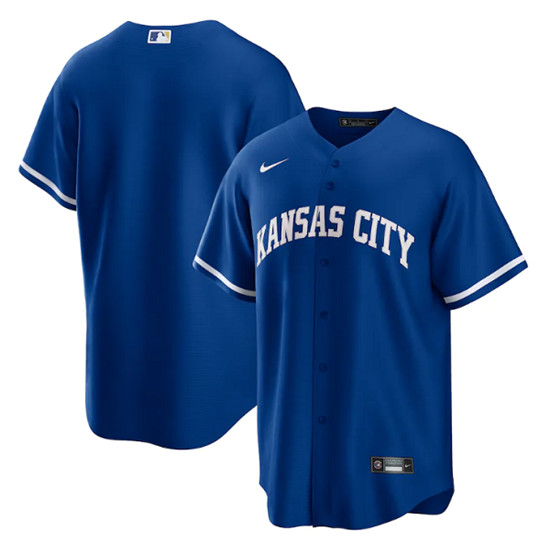 Kansas City Royals Blank Royal Cool Base Stitched Jersey
