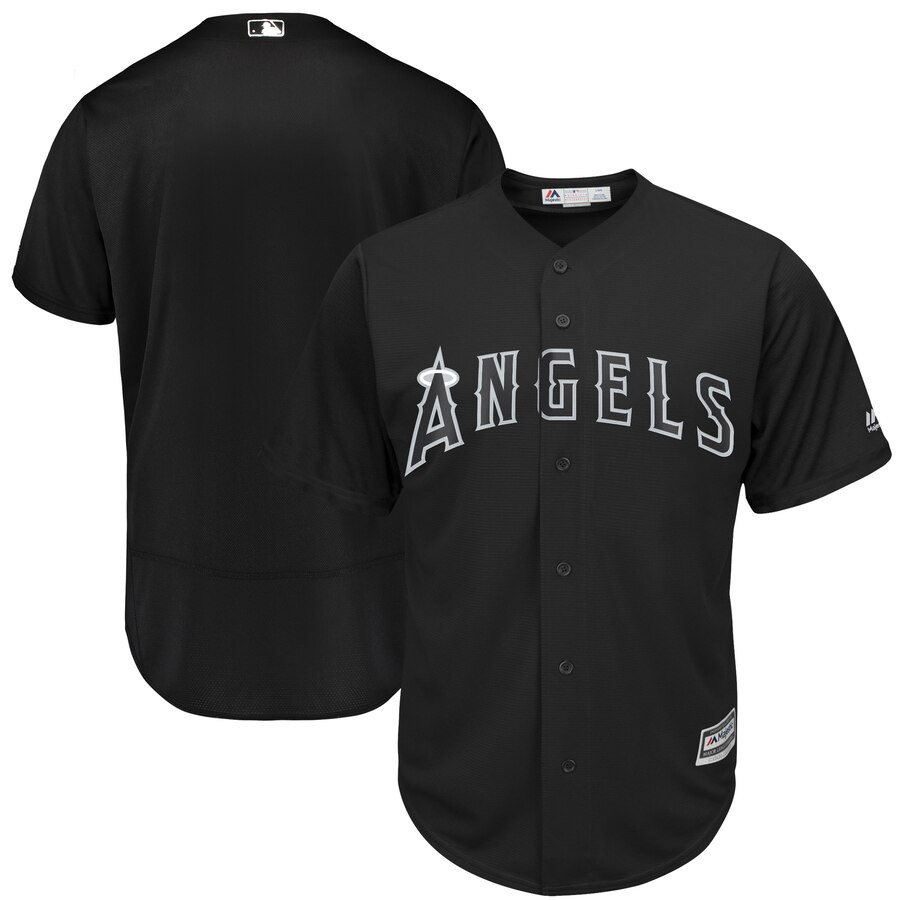 Los Angeles Angels Majestic Black 2019 Players' Weekend Team Stitched Jersey