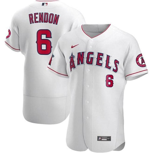 Los Angeles Angels #6 Anthony Rendon White Stitched Jersey