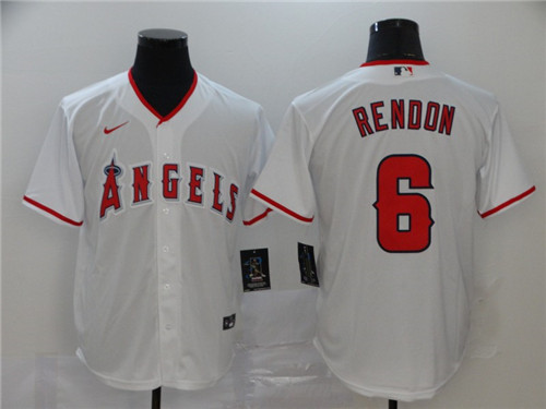 Los Angeles Angels #6 Anthony Rendon White Cool Base Stitched Jersey