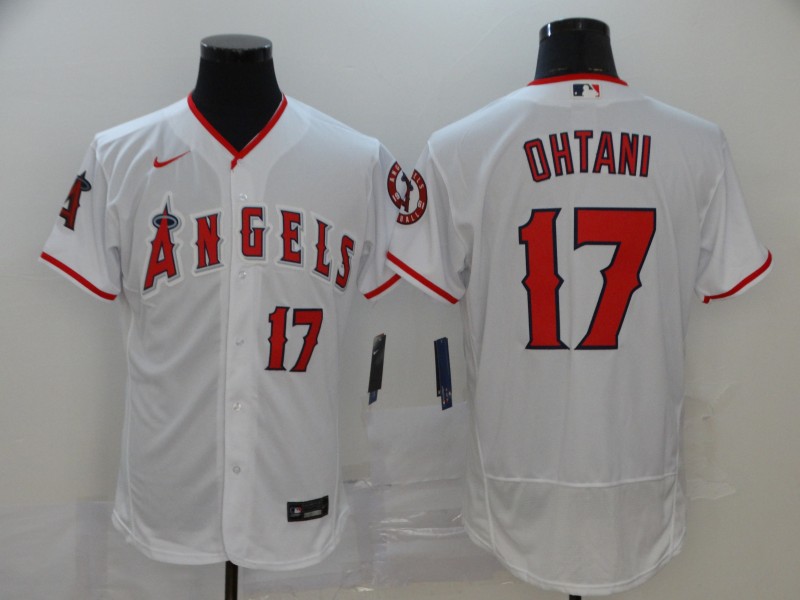 Los Angeles Angels #17 Shohei Ohtani 2020 White Flex Base Stitched Jersey