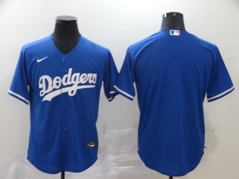 Los Angeles Dodgers Blank Blue Cool Base Stitched Jersey