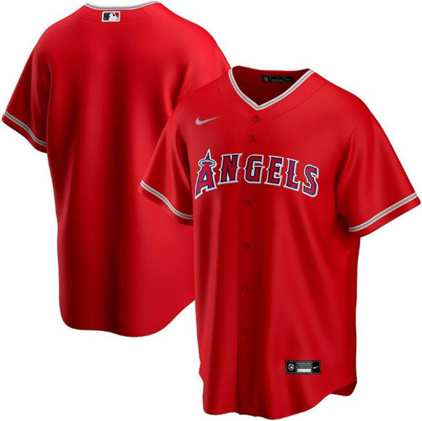 Los Angeles Angels Red Cool Base Stitched Jersey