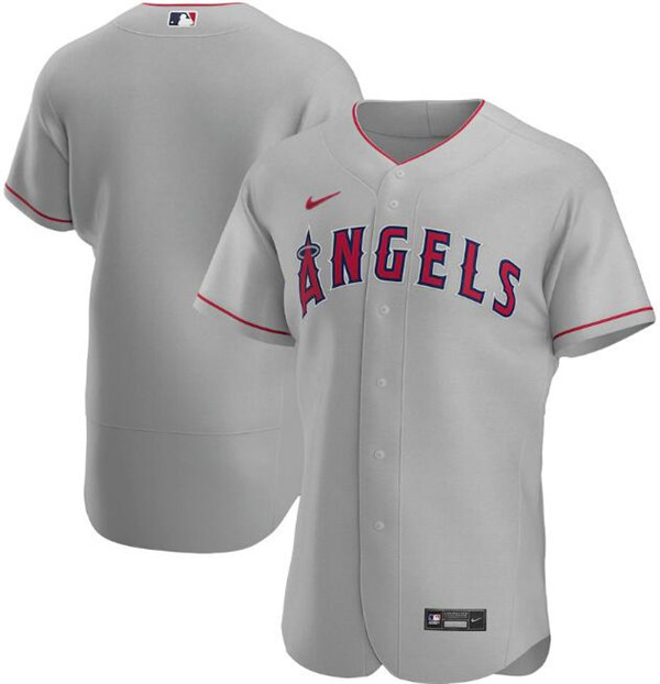 Los Angeles Angels Grey Flex Base Stitched Jersey