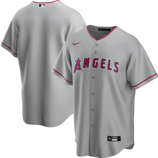 Los Angeles Angels Grey Cool Base Stitched Jersey