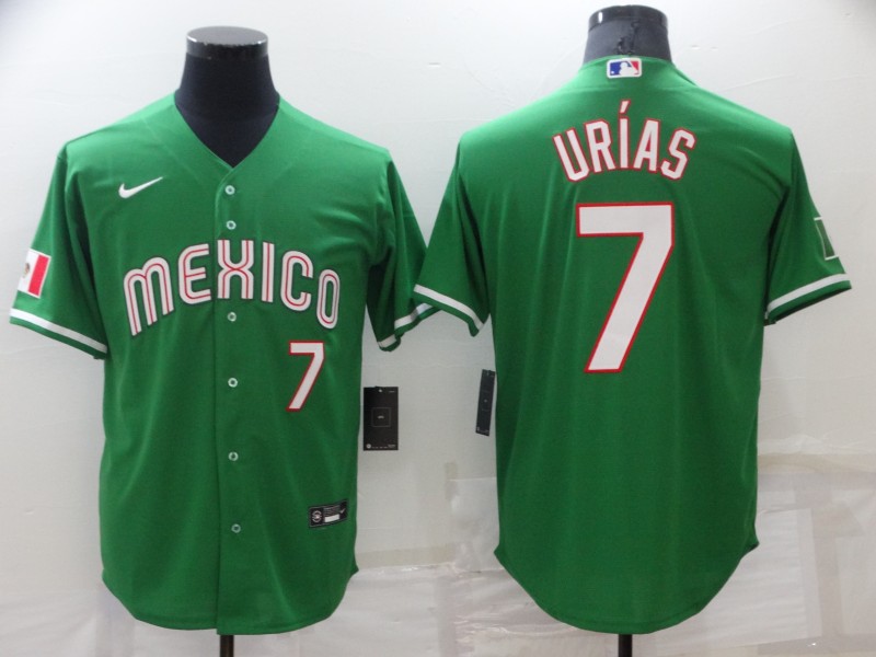 Los Angeles Dodgers #7 Julio Urias Green Mexico Stitched Baseball Jersey