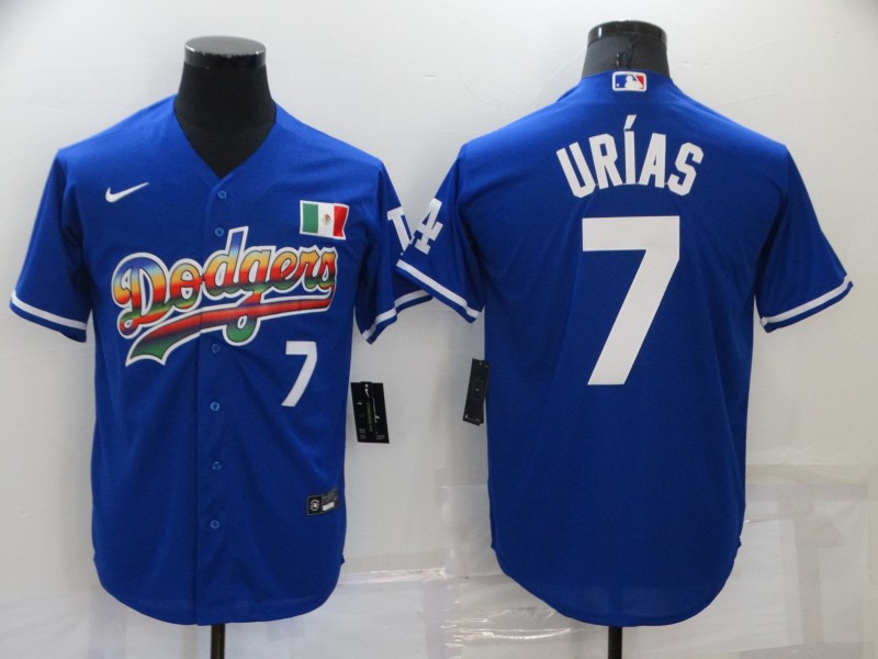Los Angeles Dodgers #7 Julio Urias Royal Stitched Baseball Jersey