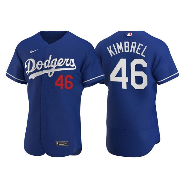 Los Angeles Dodgers #46 Craig Kimbrel Royal Flex Base Stitched Jersey
