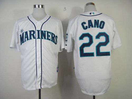 Mariners #22 Robinson Cano White Home Cool Base Stitched Jersey