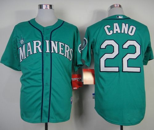Mariners #22 Robinson Cano Green Alternate Cool Base Stitched Jersey