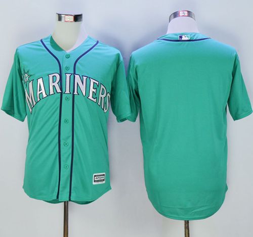 Mariners Blank Green New Cool Base Stitched Jersey