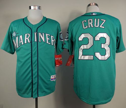 Mariners #23 Nelson Cruz Green Cool Base Stitched Jersey