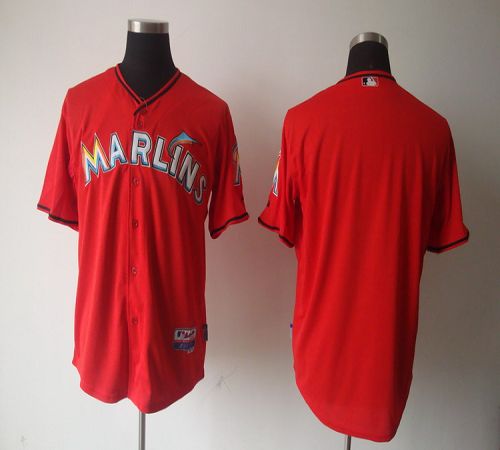 Marlins Blank Red 2012 Alternate Stitched Jersey