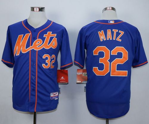 Mets #32 Steven Matz Blue Alternate Home Cool Base Stitched Jersey