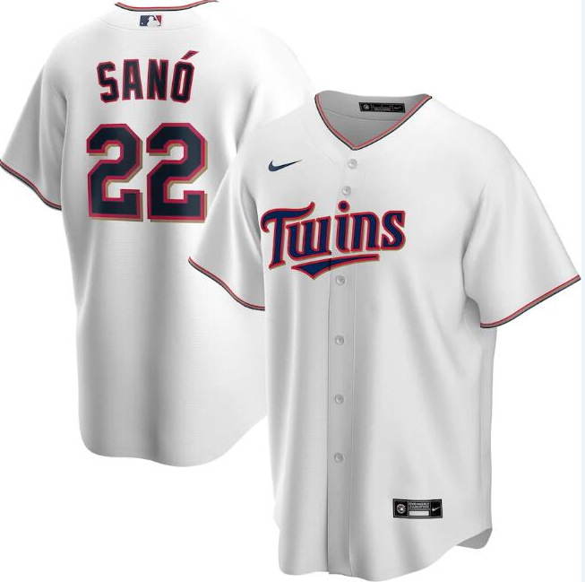 Minnesota Twins White #22 Miguel Sanó Cool Base Stitched Jersey