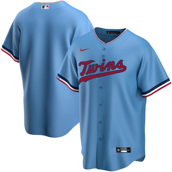 Minnesota Twins Blue Cool Base Stitched Jersey