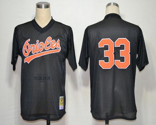 Mitchell And Ness Orioles #33 Eddie Murray Throwback Black Stitched Jersey