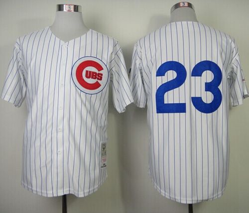 Mitchell And Ness 1984 Cubs #23 Ryne Sandberg White Throwback Stitched Jersey