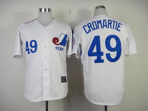 Mitchell And Ness Expos #49 Warren Cromartie White Throwback Stitched Jersey