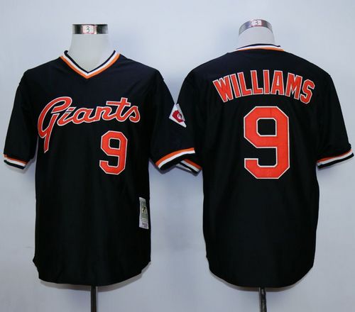 Mitchell And Ness Giants #9 Matt Williams Black Stitched Throwback Jersey