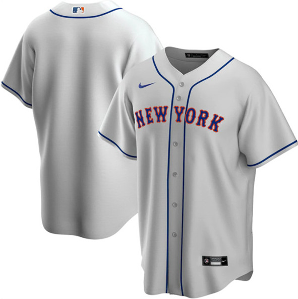 New York Mets Blank Grey Cool Base Stitched Jersey