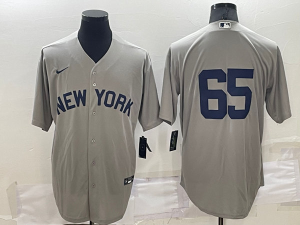 New York Yankees #65 Nestor Cortes Gray Field Of Dreams Cool Base Stitched Baseball Jersey
