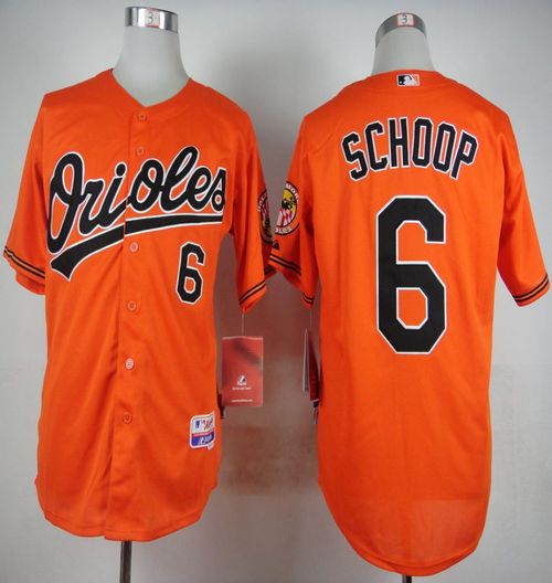 Orioles #6 Jonathan Schoop Orange Cool Base Stitched Jersey