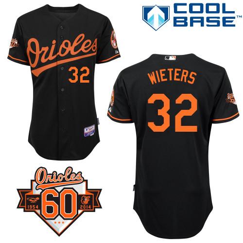 Orioles #32 Matt Wieters Black Cool Base Stitched Jersey