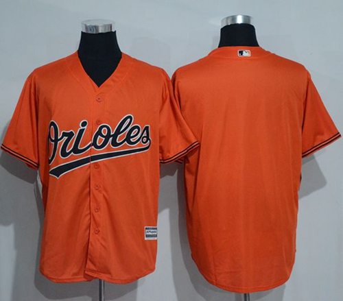 Orioles Blank Orange New Cool Base Stitched Jersey