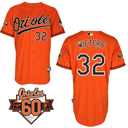 Orioles #32 Matt Wieters Orange Cool Base Stitched Jersey