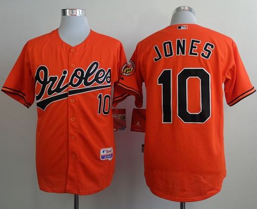 Orioles #10 Adam Jones Orange Cool Base Stitched Jersey