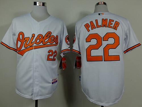 Orioles #22 Jim Palmer White Cool Base Stitched Jersey