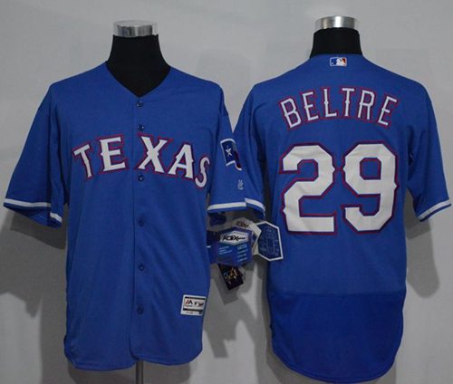 Rangers #29 Adrian Beltre Blue Flexbase Authentic Collection Stitched Jersey