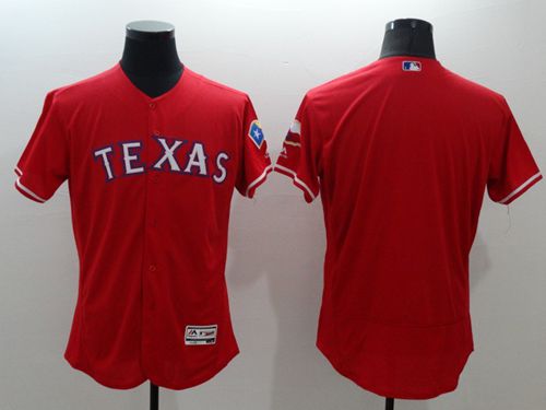 Rangers Blank Red Flexbase Authentic Collection Stitched Jersey