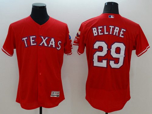 Rangers #29 Adrian Beltre Red Flexbase Authentic Collection Stitched Jersey