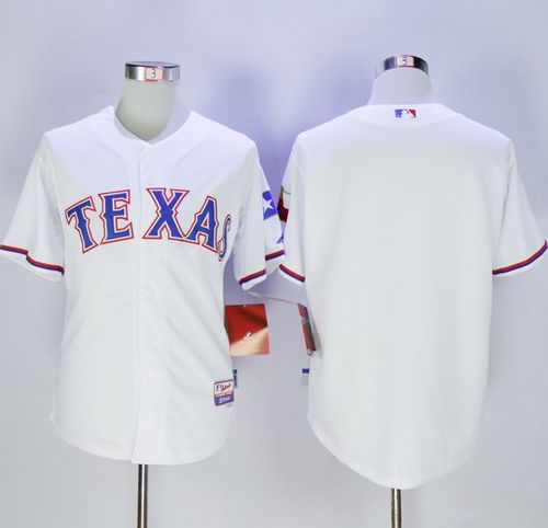 Rangers Blank White Cool Base Stitched Jersey