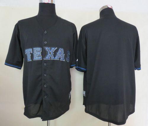 Rangers Blank Black Fashion Stitched Jersey